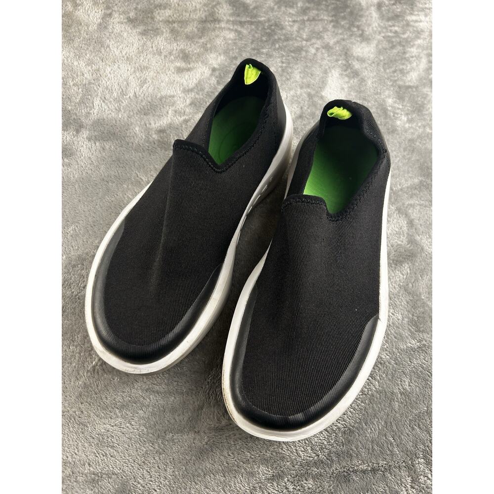 Oofos Oomg Eezee Casual Sneakers Women's 6 Black Slip-On Comfort Shoes Cushion